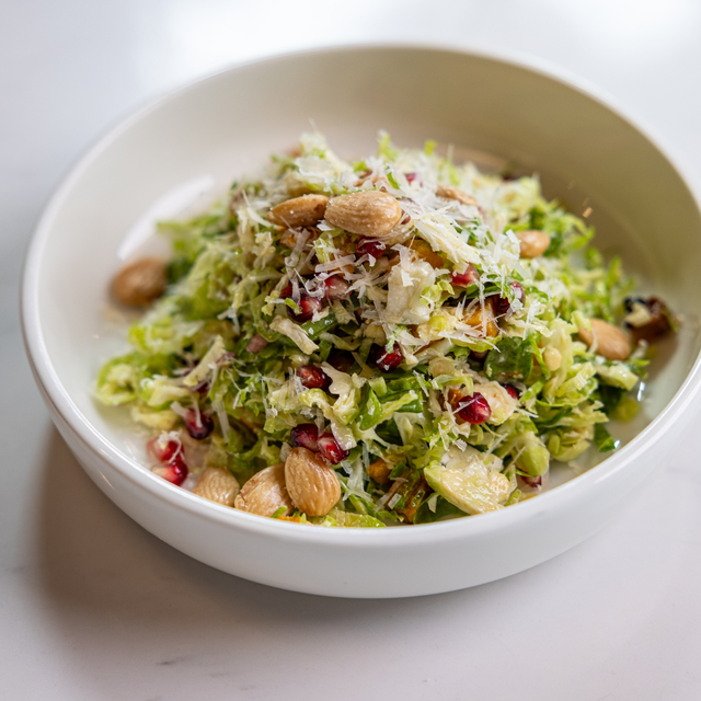 Shave Brussels Sprouts Salad.