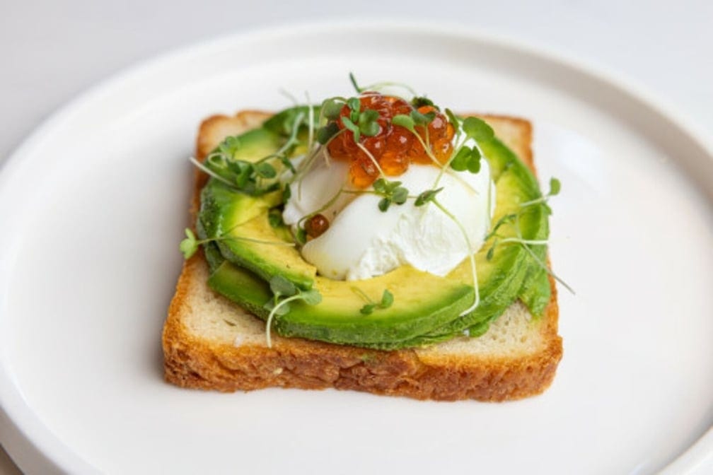 Avocado & Egg Toast.