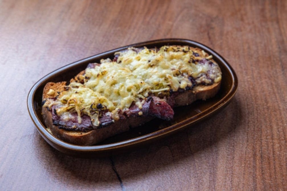 Wagyu Pastrami Toast.