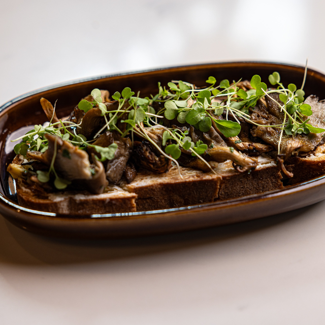 Truffle Roasted Maitake Mushroom Tartine.
